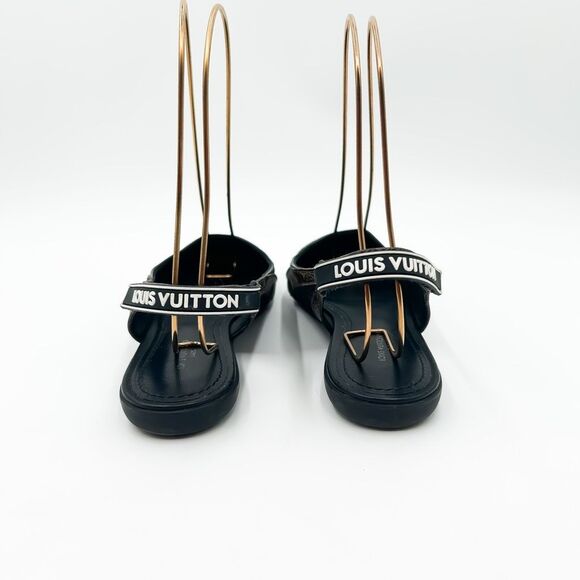 Louis Vuitton LV Monogram Archlight Slingback Ballerina Flats Pointed Toe 6.5 - Picture 6 of 12